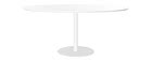 HALIA White Modern Dining Table L169 - Miliboo