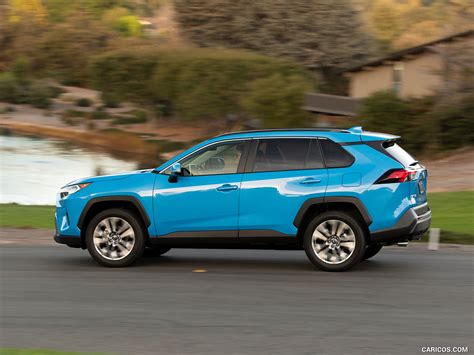 2019 Toyota RAV4 XLE Premium AWD (Color: Blue Flame) - Side | HD Wallpaper #27