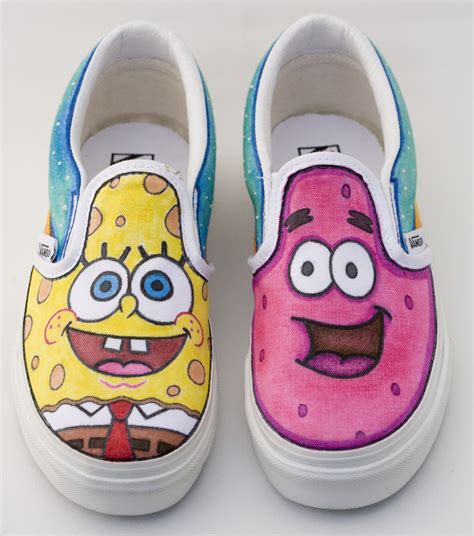 vans custom spongebob | Cute shoes, Diy shoes, Custom vans shoes