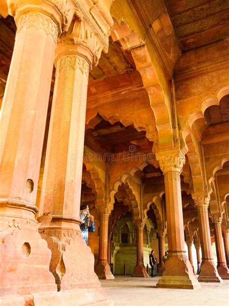 Colourful Old Architecture Inside Red Fort in Delhi India during Day ...