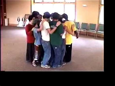 Trust Circle Sit team building exercise - YouTube