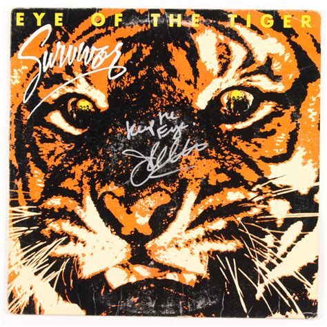 Jim Peterik Signed "Eye Of The Tiger" Vinyl Record Album Cover Inscribed "Keep The Eye" (Beckett ...