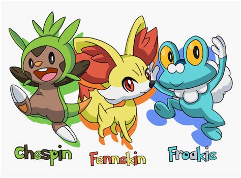 Pokemon Generation 6 Starters, HD Png Download , Transparent Png Image - PNGitem