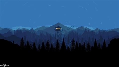 Firewatch Night Wallpaper