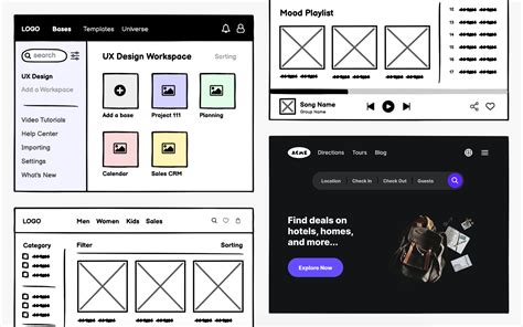 Wireframing Examples by Use Case Lesson | Uxcel