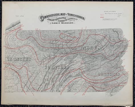 Climatological Map of Pennsylvania – Poster Museum