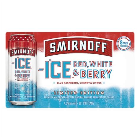 Smirnoff Ice Red White And Berry, 8 cans / 16 fl oz - Fred Meyer