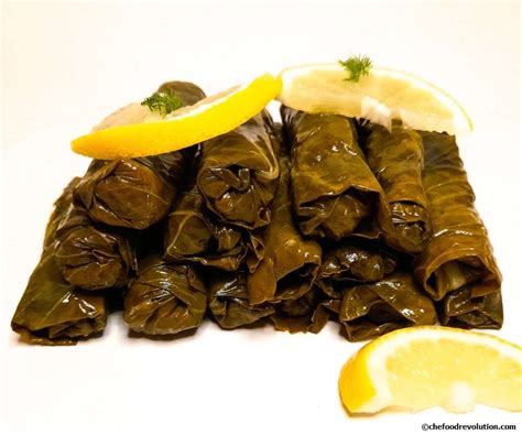 Original Turkish recipe for dolmas: stuffed grape leaves