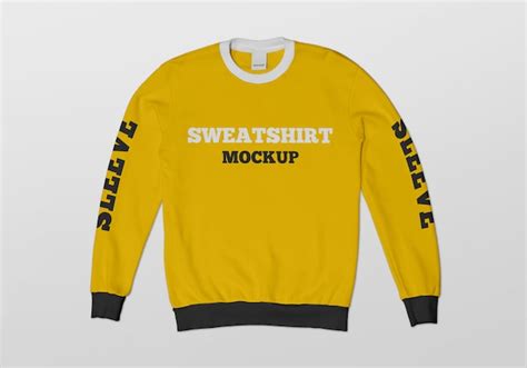 Premium PSD | Crew neck sweatshirt mockup