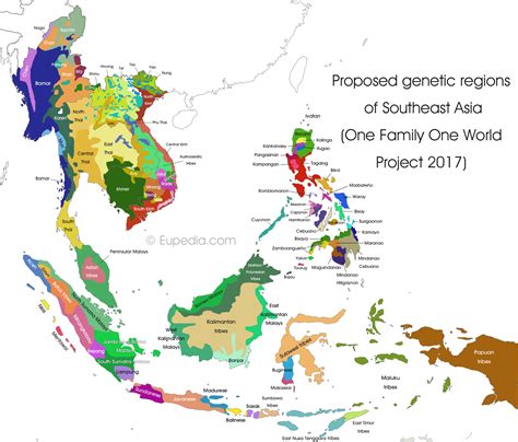 Asia Ethnic Groups Map