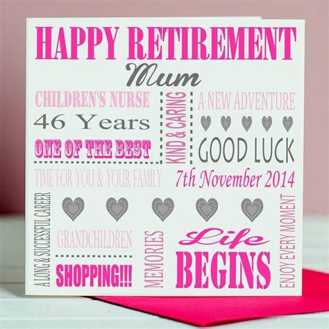 Retirement Card - Word Art | Retirement cards, Personal cards, Funny cards