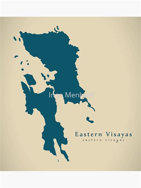 "Modern Map - Eastern Visayas region map Philippines PH" Photographic ...