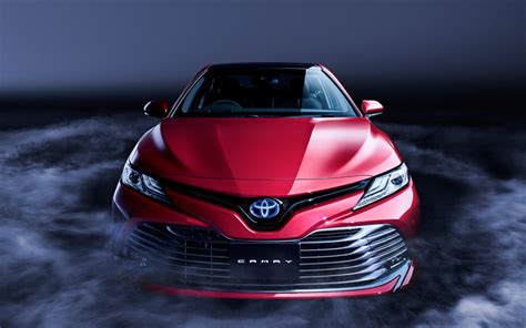 Download wallpapers Toyota Camry, 2018, Hybrid, Front view, sedan ...