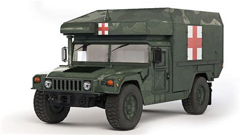 Humvee Military M997A3 Ambulance 2018 3D model | CGTrader