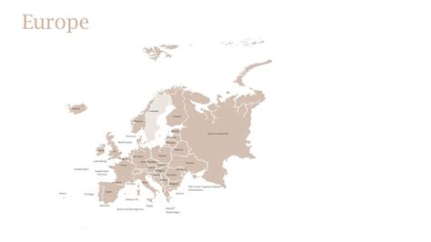 Editable Europe Map Powerpoint Template - Etsy