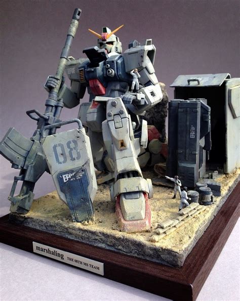 GUNDAM GUY: MG 1/100 RX-78(G) Gundam Ground Type 'Marshaling' - Diorama Build