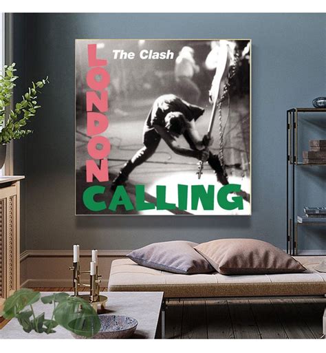 London Calling the Clash Music Album Cover Art Canvas Poster | Etsy