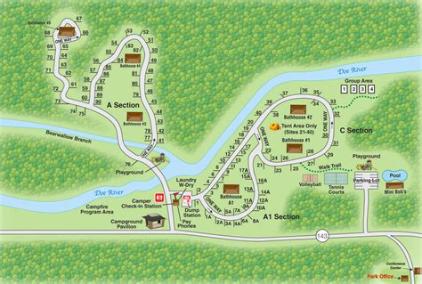 Roan Mountain Campground Map