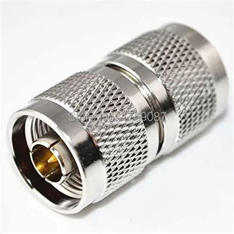 2PCS N Male Plug to N Male Plug Straight RF Coaxial Connector Adapter ...