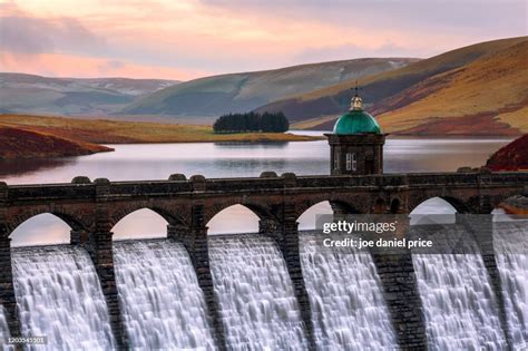 Water Flowing Over The Craig Goch Dam At Rhayader Dams Elan Valley Wales High-Res Stock Photo ...