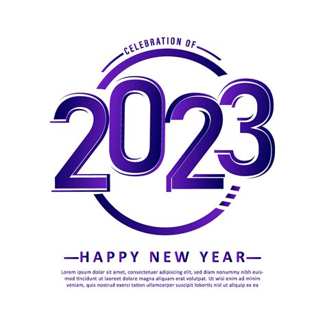 feliz año nuevo 2023 diseño de carteles 12856004 Vector en Vecteezy