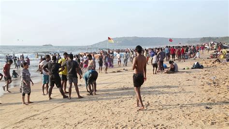 Goa India - 25 January 2015: People At Beach Stock Footage SBV-301401458 - Storyblocks