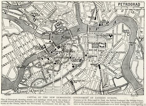 1917 Petrograd map - La compagnie du costume