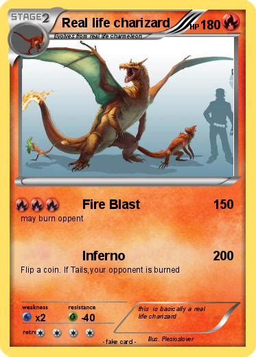 Pokémon Real life charizard - Fire Blast - My Pokemon Card