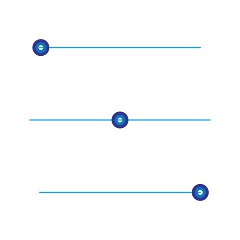 set of horizontal lines, settings icon on white backgroud, line style ...