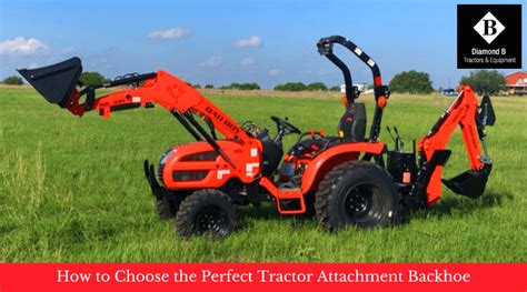 How to Choose the Perfect Tractor Attachment Backhoe