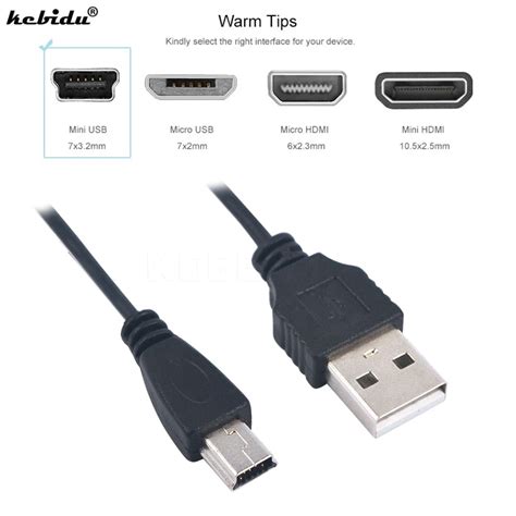 Kebidu Mini Usb Cable 70cm Usb 2.0 A Male To Mini 5 Pin B Data Charger Charging Cable Mini Usb ...