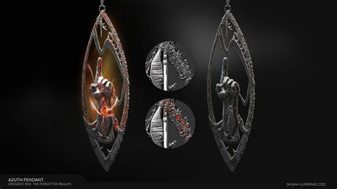 ArtStation - Azuth Pendant. Dragon's Rise: the forgotten realms