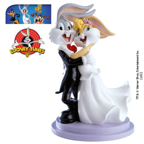 Strössel & annat - Bugs bunny and lola wedding 18cm