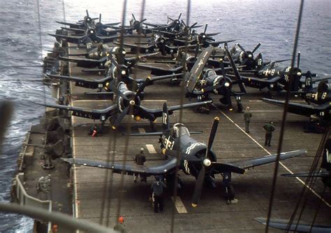 Asisbiz Vought F4U 4 Corsair VMA 312 White WR3 CVL 29 USS Bataan Korean ...