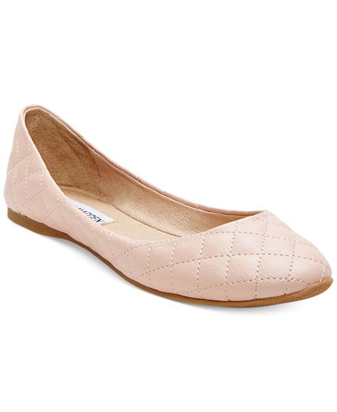 Lyst - Steve Madden Kwiltt Quilted Flats in Pink