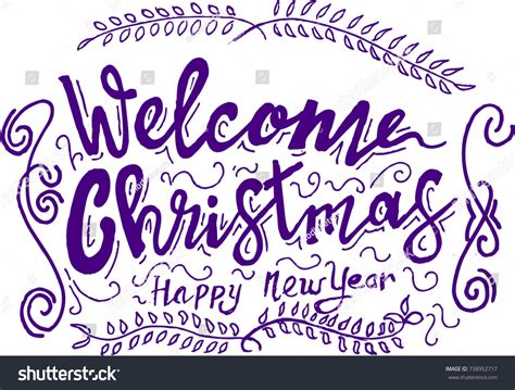 Welcome Christmas Quotes Stock Vector (Royalty Free) 738952717 | Shutterstock