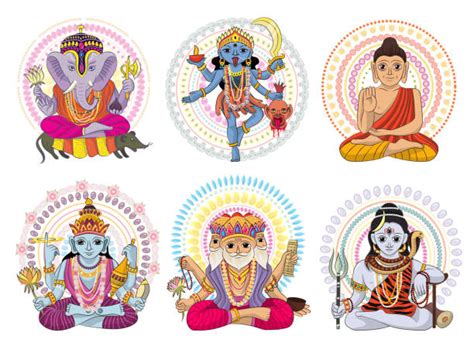 Hindu Gods Cartoon Image