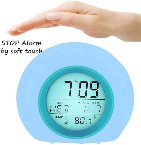 Alarm Clock Light For Kids, Digital Led Alarm Clock With 6 Natural Sounds And 8 Color | Fruugo SE