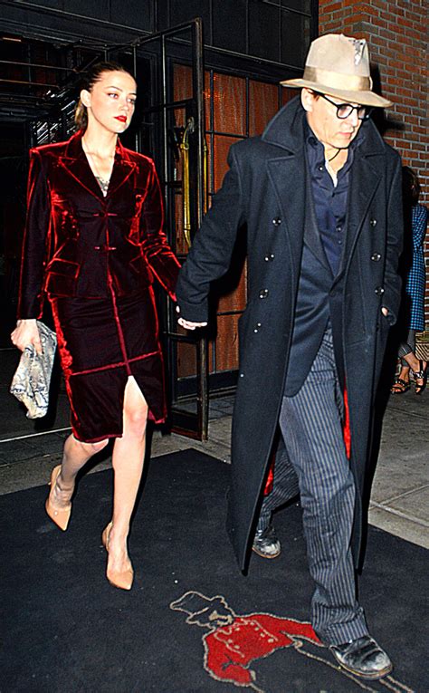 Johnny Depp Treats Amber Heard to an Early Birthday Dinner in NYC—See ...