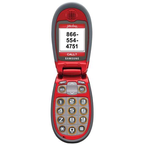 Samsung Launches the Jitterbug J in Red Mobile Phone