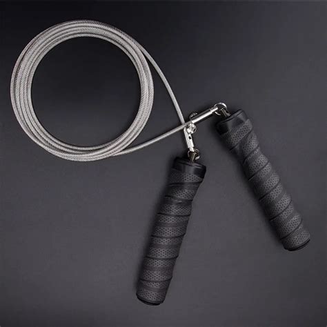 Adjustable skipping rope 2.8M Speed Steel Wire Skipping Jump Rope Crossfit Crossfit Box Gym ...