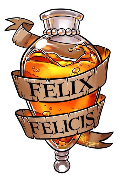 Felix Felicis Tattoo Design COMMISSION by Tanita-sama on DeviantArt | Pegatinas de harry potter ...