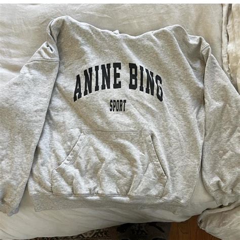 Anine bing hoodie XS Pretty great condition besides... - Depop