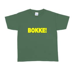 T-Shirt Kids BOKKE! Green – Biltong and Boerewors