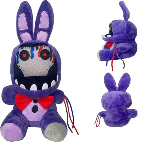 Buy ULTHOOL FNAF Withered Purple Bunny Plush Toys, 11 Inches FNAF Security Breach Bonnie Doll ...