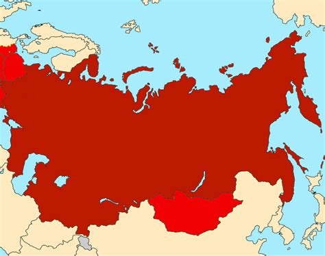 Map of the USSR and satellite states by xHGTx on DeviantArt