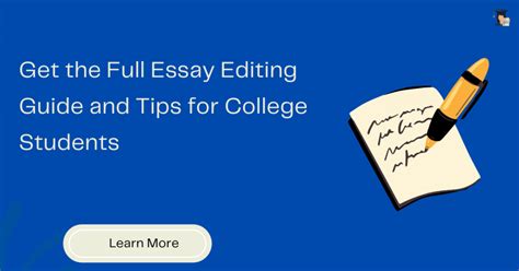 Essay Editing Checklist For College Students - Bright Writers