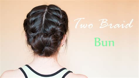 French Braid Messy Bun Tutorial