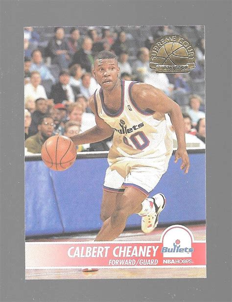 1994-95 NBA Hoops Supreme Court Calbert Cheaney SC49 Washington Bullets ...