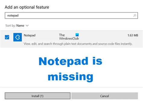 Wordpad Or Notepad Is Missing In Windows 11 10 | thewindowsclub